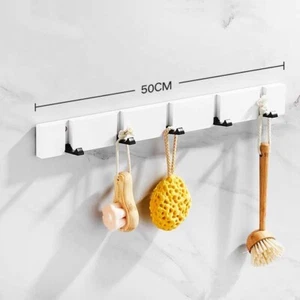 Ganchos para colgar abrigos montados en la pared para puerta bolsas de ropa sombreros percha de almacenamiento - Imagen 1 de 7