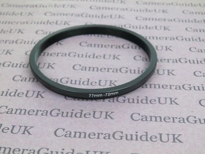 77mm to 72mm 77mm-72mm Stepping Step Down Filter Ring Adapter  - Image 1 of 2