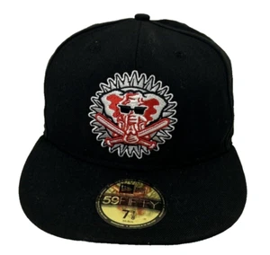 NUEVO Era 59Fifty Oakland Athletics No Shot Captain Gorra Ajustada de Lana 7 1/8 NEGRO - Imagen 1 de 13