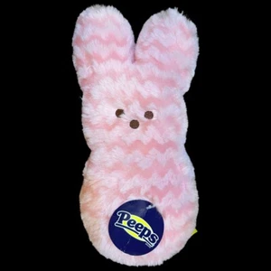 Plüsch 11 Zoll rosa PEEPS Osterhase Plüsch mit Etikett - Bild 1 von 2
