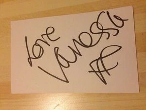Vanessa Feltz Autogramm Radio 2 signed 6x3,7 Karte - Bild 1 von 3