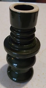 Vintage GREEN Porcelain Insulator 4.5" - Picture 1 of 12
