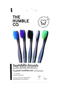 The Humble Co. - Vegan Toothbrush - Soft Bristles - 5 pack - Plant Based - NIB - Picture 1 of 3