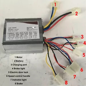 Controlador de motor YK31C 24V 36V 48V 500W caja controladora para bicicleta eléctrica scooter - Imagen 1 de 5