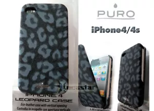 Funda iPhone 4/4s PURO LEOPARD Negra - Bild 1 von 1