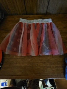 Tutu Lot of 3 Girls Size 5 Skirts Tulle Mesh Pull On Glitter Patriotic - Picture 1 of 5