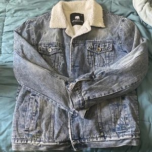 American Stitch Men's Faux Sherpa Trucker Jacket - Picture 1 of 1