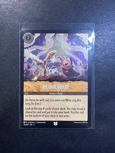 FOIL Disney Lorcana TCG, Be Our Guest, The First Chapter Holo Song MINT - Picture 1 of 1