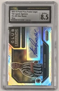 2021-22 Panini Prizm EPL Legends Auto Silver Alan Shearer Newcastle /99 CSG 8.5 - Picture 1 of 2