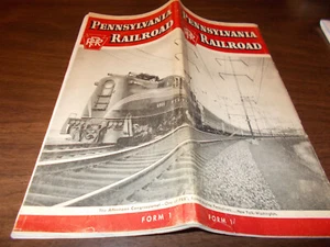 Tabla de tiempo del ferrocarril de Pensilvania 1955/26 de junio de 1955 - Imagen 1 de 2