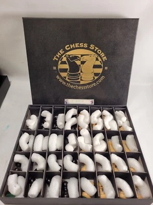 The Chess Store 3 Inch Black Wood Chess Pieces Set (Box #3)  - Image 1 of 4
