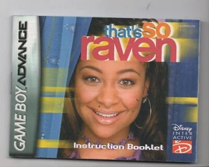 Thats So Raven Game Boy Advance GBA MANUAL ONLY Authentic Original - Picture 1 of 1