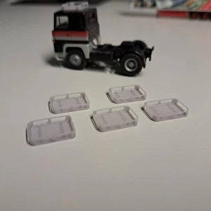 5 pezzi portapacchi da tetto 1/87 GRIGIO Herpa/Albedo/Brekina/Wik. camion tra cui (stampa 3d) - Foto 1 di 4