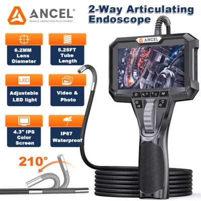 1.6M Endoskop mit 4.3" LCD 1080P HD Inspektionkamera IP67 Rohrkamera Endoscope - Bild 1 von 4