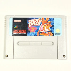 Bubsy Game SNES Super Nintendo Cartridge Original PAL Version Genuine Tested - Picture 1 of 24