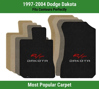 Alfombrillas delanteras Lloyd Ultimat para Dodge Dakota 97-04 con Dakota R/T rojo/plateado Foto 1 de 4