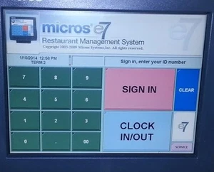 MICROS POS PROGRAMMING SUPPORT, PROGRAMMING, E7, RES, 3700 - Picture 1 of 1