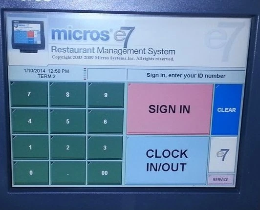 MICROS POS PROGRAMMING SUPPORT, PROGRAMMING, E7, RES, 3700 - Image 1 of 1