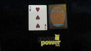 Magic Misc (1) Three of Hearts Yaquinto Playing Card Magic Magic The Gathering - Imagen 1 de 1