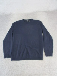 Theory Sweater Mens Large Blue Cashmere Knit - Picture 1 of 8