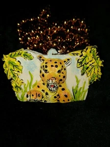 2002 Krewe of Bacchus Leopard Float Bead Mardi Gras Journeys Through Africa - Picture 1 of 2