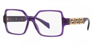 Versace VE3337 5408 53 Transparent Violet Eyeglasses 53mm - Picture 1 of 4