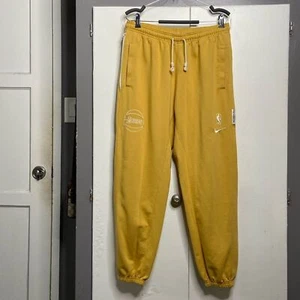 Nike standard issue nba men laker sweatpants large yellow dri-fit vintage - Picture 1 of 7