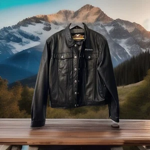 Harley-Davidson giacca di pelle nera donna XXL RA 103819 CA 03402 - Foto 1 di 18