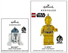 2019 Hallmark LEGO Star Wars LEGO R2-D2 and C-3PO Keepsake Ornament Set