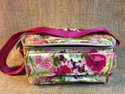 Fiambrera/bolso de transporte térmico aislado Vera Bradley con correa para el hombro rosa Foto 1 de 4