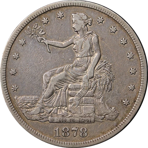 1878-S Trade Dollar VF/XF Details Nice Eye Appeal Nice Strike Cover