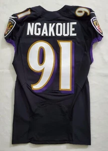 #91 Yannick Ngakoue of Baltimore Ravens NFL Game-Issued Alternate Jersey - 75285 - Bild 1 von 6