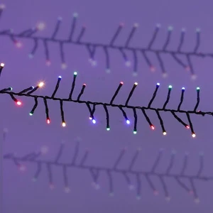 AMOS 240 LED Christmas Cluster Lights with Memory Function Timer - Picture 1 of 28