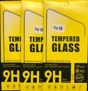 Protector de pantalla de vidrio templado iPhone 11 XR 9H súper dureza paquete de 3 - Imagen 1 de 1