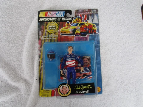 NASCAR Superstars of Racing DALE JARRETT Action Figure + Collector Card! Cover