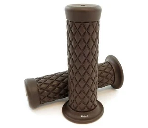 Thumper Grips - Cafe Brown - For 7/8" Bars Motorcycle Cafe Racer Custom - Picture 1 of 1