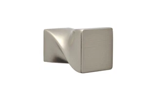 Möbelknopf eckig Türknopf Schrankknopf Küchenknopf massiv 20x20 silber chrom - Bild 1 von 4
