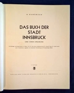 Das buch der stadt Innsbruck. Und ihrer umgebund - Innsbruck, 1950 - Imagen 1 de 2