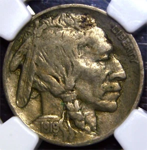 1919 D Buffalo Nickel NGC VF 30 - Picture 1 of 4
