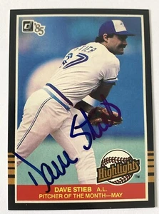 Dave Stieb signed 1985 Donruss card Highlights # 12 Blue Jays baseball - Picture 1 of 6