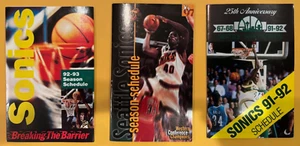 SHAWN KEMP Pocket Schedules - SEATTLE SUPER SONICS (lot of 3) - Picture 1 of 1