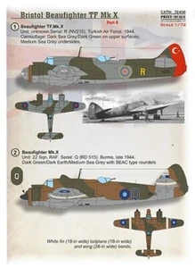 PSL72436 Print Scale Decals 1:72 Bristol Beaufighter Mk.X Part 2 - Bild 1 von 4