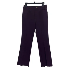 Calvin Klein Womens 2P 2 Petite pants purple Modern zippered pocketed leg - Picture 1 of 4