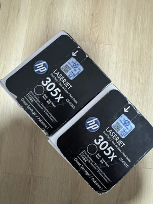 Картридж с тонером HP 305X черный высокая текучесть, упаковка 2 шт. (CE410XD) - Изображение 1 из 4