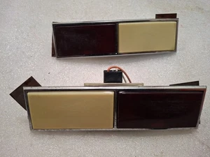 Original OEM PAIR 79-85 Eldorado Door Courtesy Light Cover Lens Emblems Ornament - Picture 1 of 13
