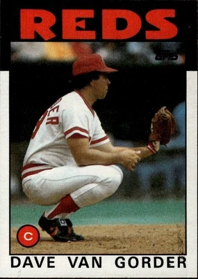 1986 Topps #143 Dave Van Gorder Cincinnati Reds - Image 1 of 2