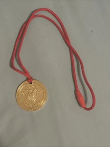 Legoland King's Treasury Medal On A Red Cord 2000 VTG Treasure California - Picture 1 of 2