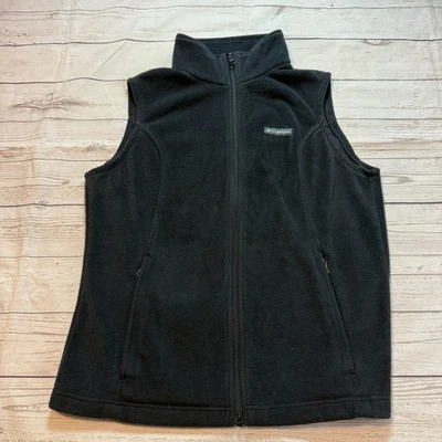 Columbia Chaleco Polar Negro Cremallera Completa Suéter Para Hombre Talla Grande Foto 1 de 4