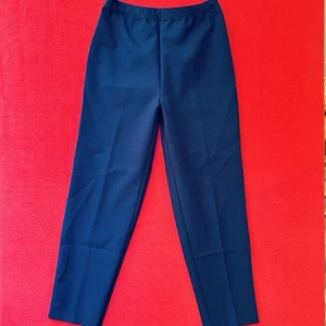 BEND OVER ... Pull-On Polyester Dress Pants ... Dark Blue ... Size 10 - Picture 1 of 10