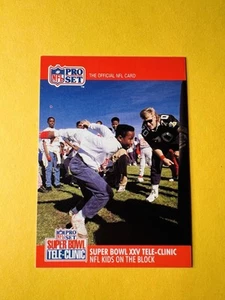 1990 Pro Set Super Bowl XXV Tele-Clinic Promo Card "NFL Kids on the Block" - Bild 1 von 6